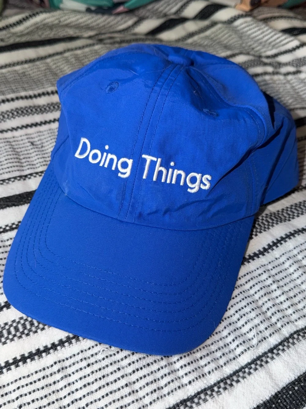 Outdoor Voices Doing Things baseball hat in blue